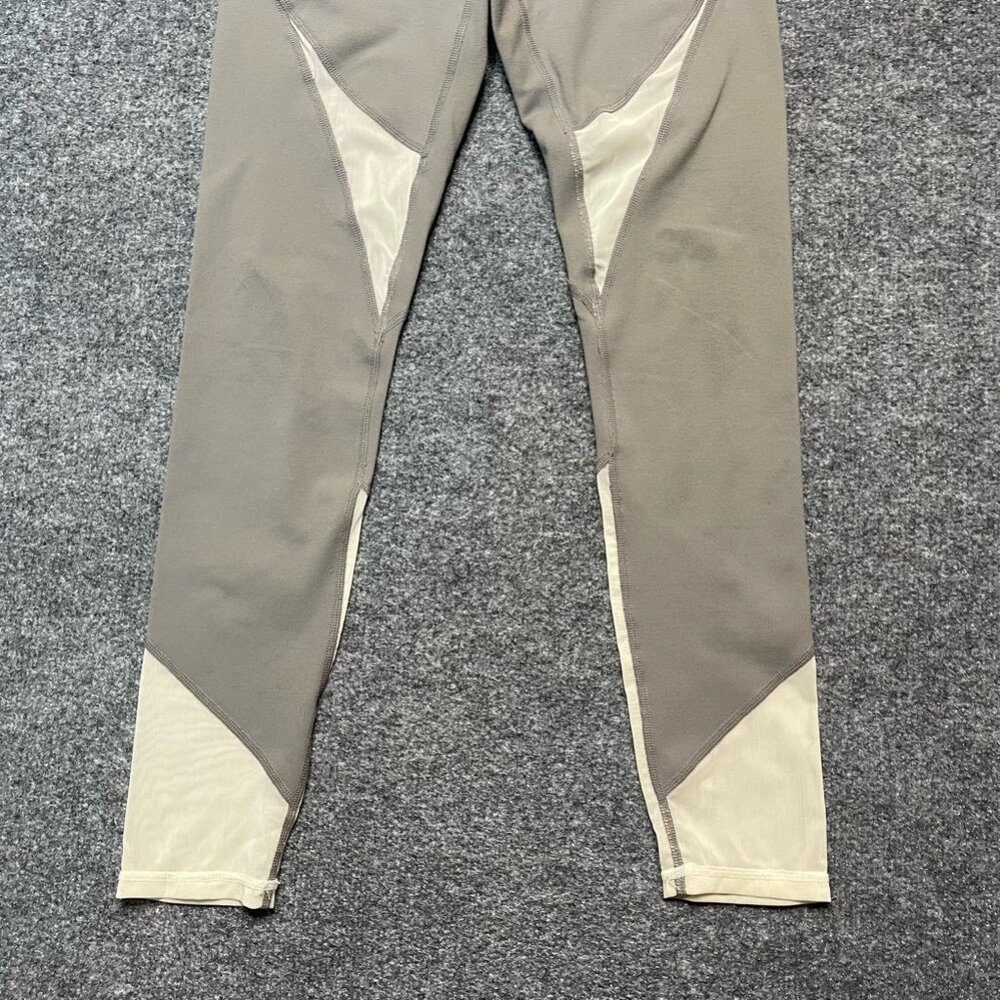 Fabletics Womens Leggings Pants Gray Yoga Waistband Mesh Cutouts Running XS - Picture 4 of 8